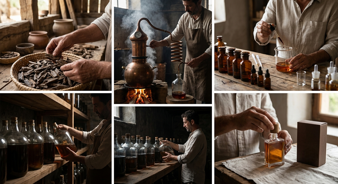 Behind the craftsmanship of our oud eau de parfum