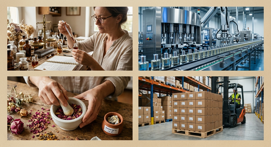 Comparing the craftsmanship of niche and mass market perfumers