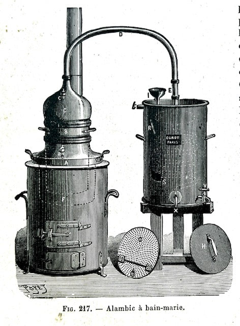 Alambic à bain marie