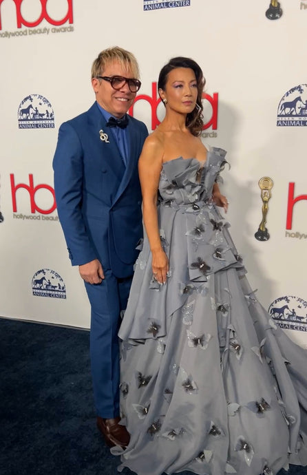 Custom Butterfly dress for Ming-Na Wen at Hollywood Beauty Awards