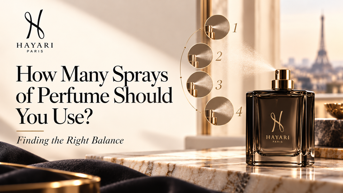 How many sprays of perfume should you use - Hayari Paris fragrance guide