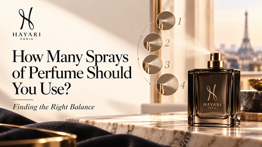How many sprays of perfume should you use - Hayari Paris fragrance guide