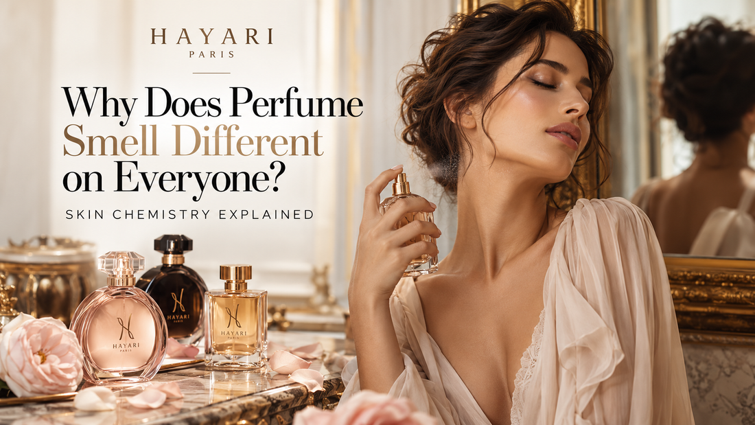 Why perfume smells different on everyone - skin chemistry explained by Hayari Paris