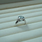 Silver Ring with Aqua Marine Stone