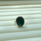 Sterling Silver Ring with Malachite Stone