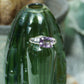 Silver Ring with Baguette-Cut Amethyst