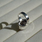 Silver ring with cut Amethyst