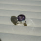 Silver ring with cut Amethyst