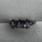 Amethyste and silver ring