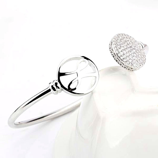 Silver bezel with 2 rounds on front with hayari logo